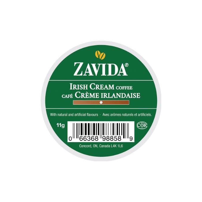 Zavida Irish Cream Single-Serve Coffee Pods (Box of 24) K-Cups Zavida