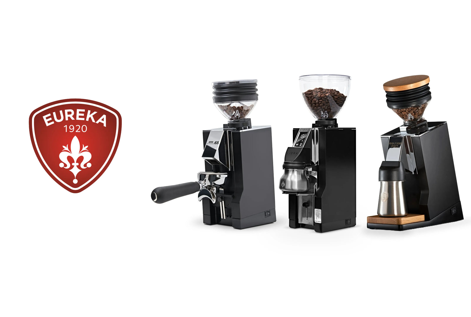 New Eureka Grinders - Libra 65 All Purpose, Zero 65 All Purpose, and Oro Single Dose Pro