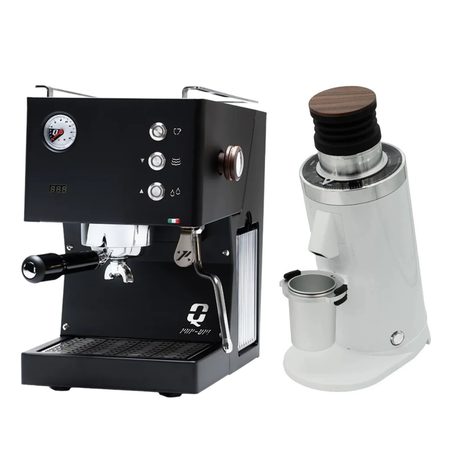 Quick Mill Pop-up (Black) Espresso Machine & DF64 Gen 2 Grinder (White) Bundle Espresso Machine Quick Mill