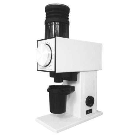 CF64V Variable Speed Single Dose Coffee Grinder with DLC Burrs (White) - Open Box, Unused Coffee Grinder DF Grinders