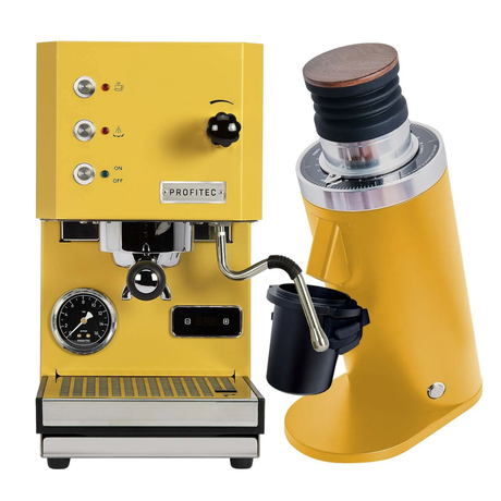 Profitec Go (Yellow) Espresso Machine & DF64 Gen 2 Grinder (Yellow) Bundle Espresso Machine (Prosumer) Profitec