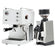 Quick Mill Pop-up Espresso Machine (White) & Eureka Mignon Zero 65 All Purpose Grinder (White) Bundle