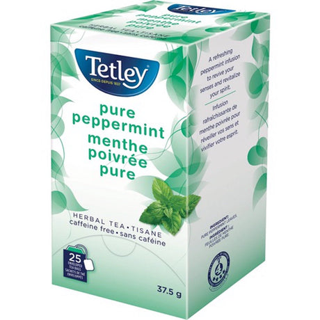 Tetley Pure Peppermint Herbal Tea Bags (Box of 25) Tea Bags Tetley