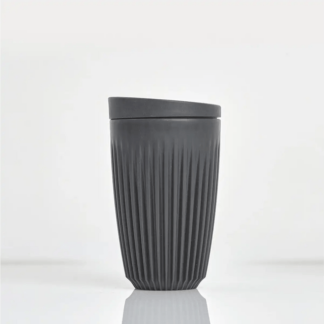 HUSKEE Cup 12 oz/355ml Reusable Coffee Cups (Charcoal) Accessory Huskee