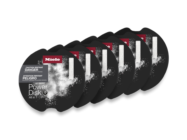 Miele PowerDisk All in 1 set of 6 dishwasher detergent disks