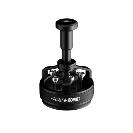 A black metal coffee distributor tool from MHW-3BOMBER, part of the MHW-3BOMBER Master Barista Set Bundle, with a handle and thin needles—essential for evenly distributing espresso grounds.