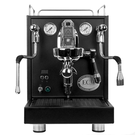 ECM Mechanika Max Heat Exchanger (HX) Espresso Machine with PID (Black) Espresso Machine (Prosumer) ECM
