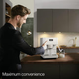 Miele CM 6160 Milk Perfection Countertop Coffee Machine (Lotus White) Super Automatic Espresso Machine Miele