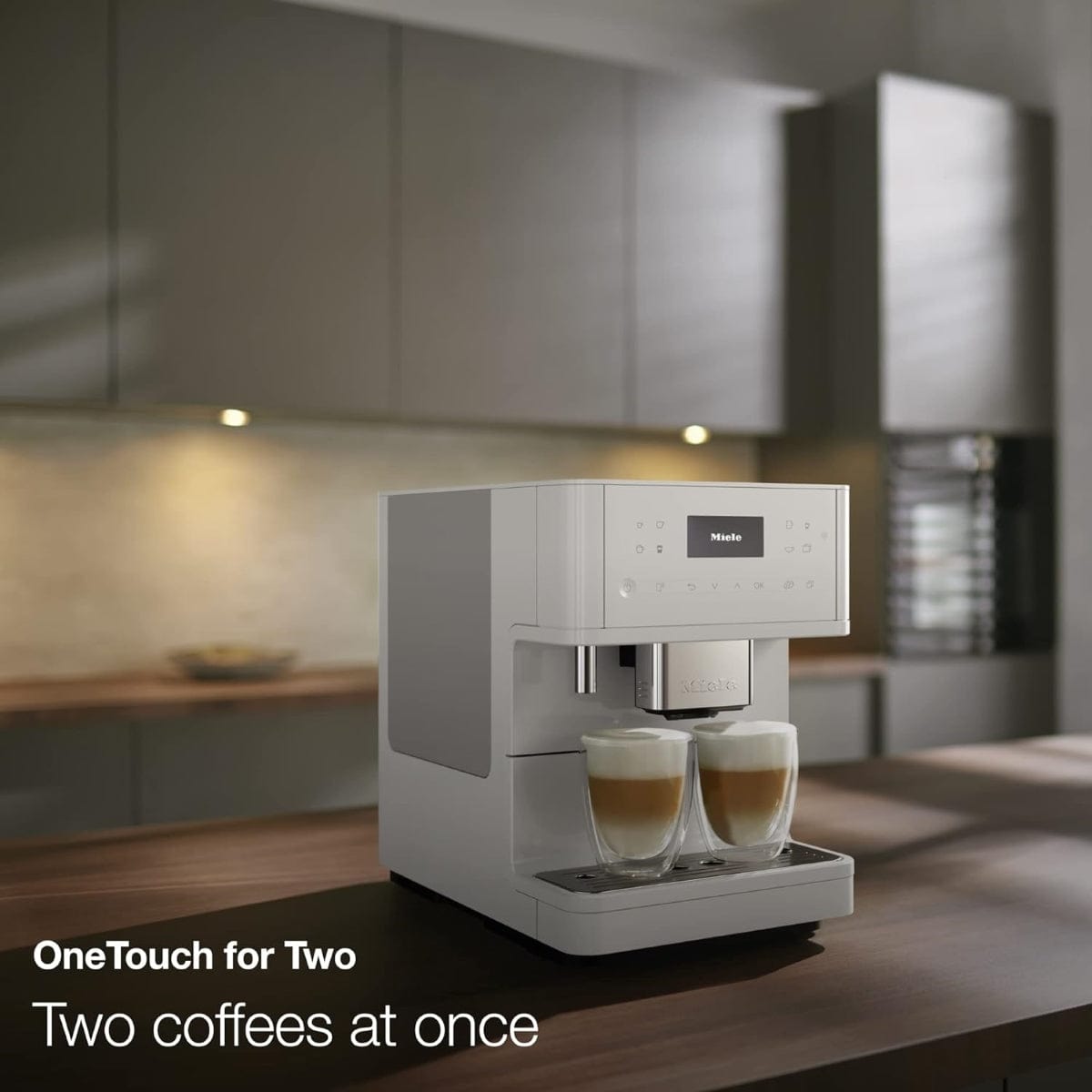 Miele CM 6160 Milk Perfection Countertop Coffee Machine (Lotus White) Super Automatic Espresso Machine Miele
