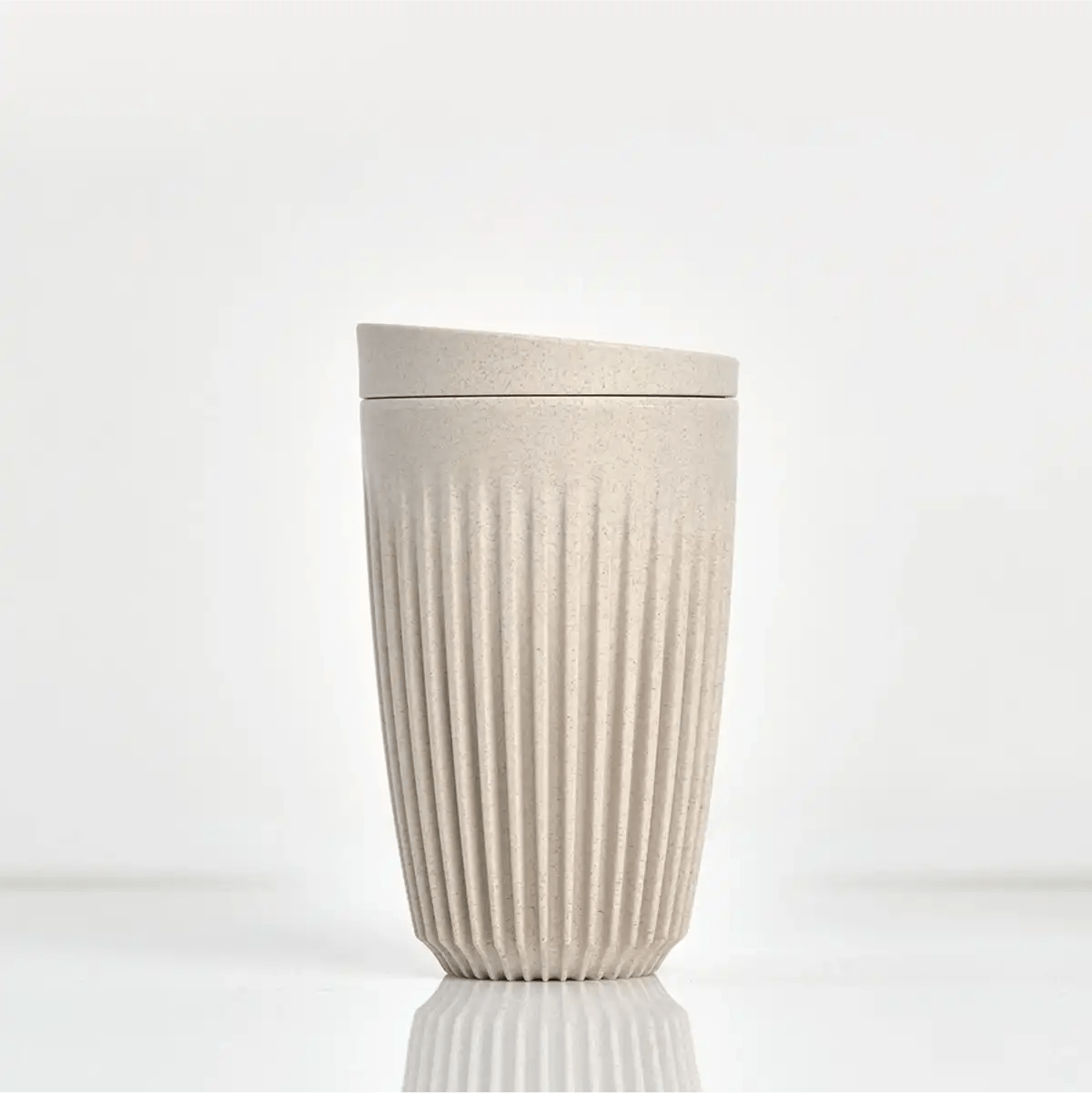 HUSKEE Cup 12 oz/355ml Reusable Coffee Cups (Natural) Accessory Huskee