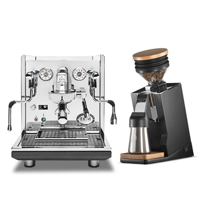ECM Synchronika II Espresso Machine with Eureka Oro Single Dose Pro Grinder (Black) Bundle Espresso Machine (Prosumer) ECM