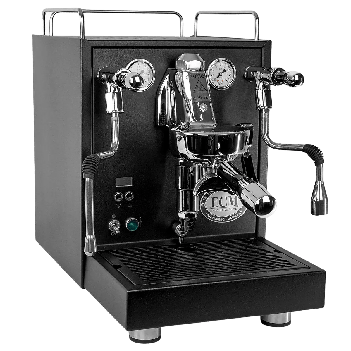 ECM Mechanika Max Heat Exchanger (HX) Espresso Machine with PID (Black) Espresso Machine (Prosumer) ECM