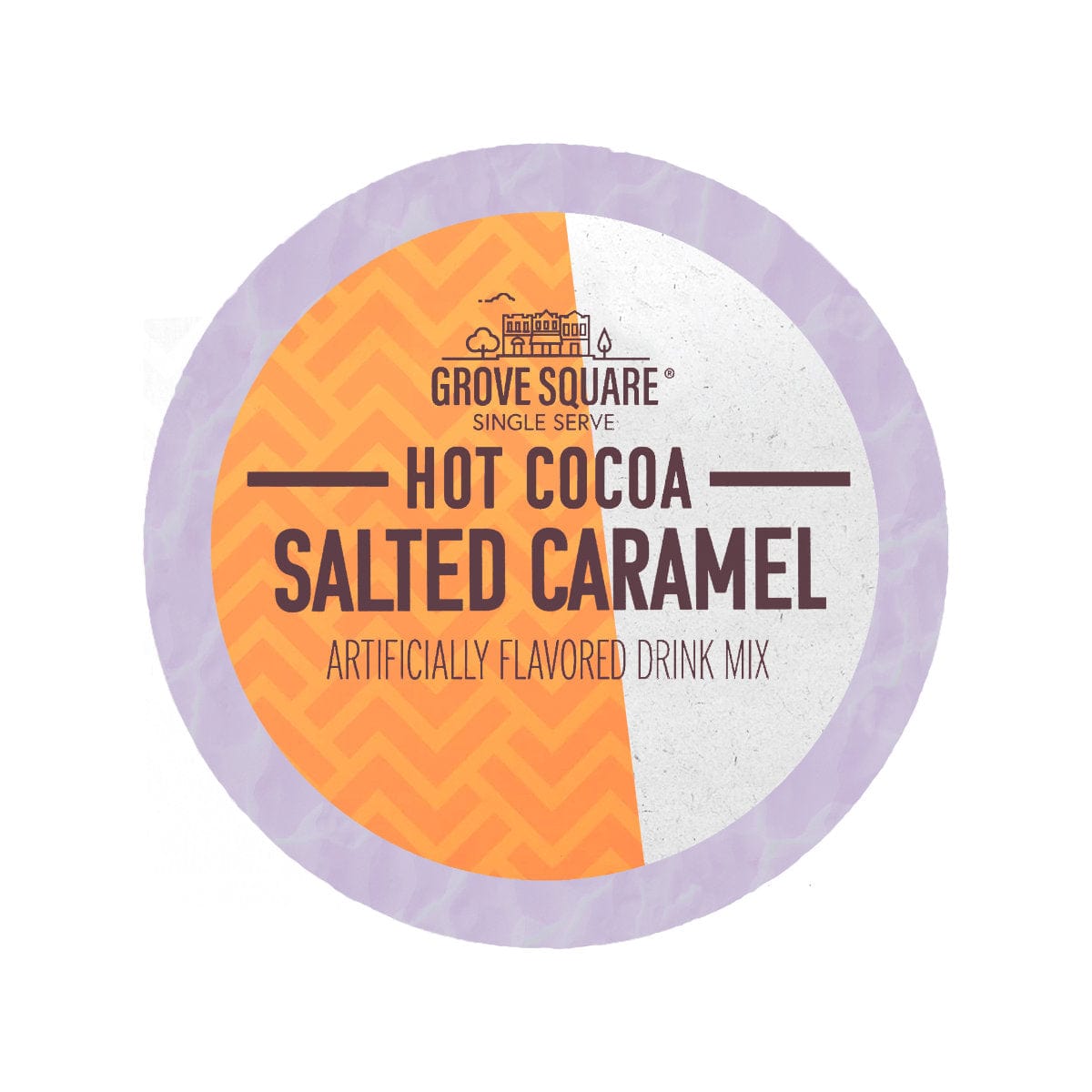 Grove Square Salted Caramel Hot Chocolate Single Serve Pods (Box of 24) K-Cups Grove Square
