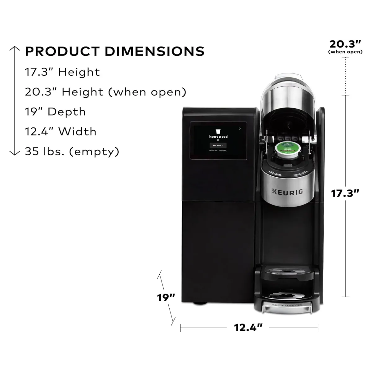 Keurig K3550 K-Cup® Commercial Brewing System Keurig Machine Keurig