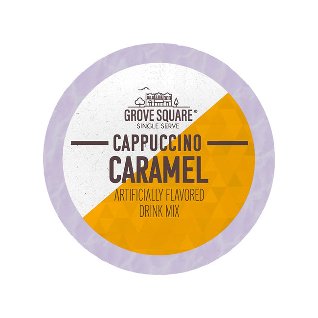Grove Square Caramel Cappuccino Single Serve Coffee Pods (Box of 24)