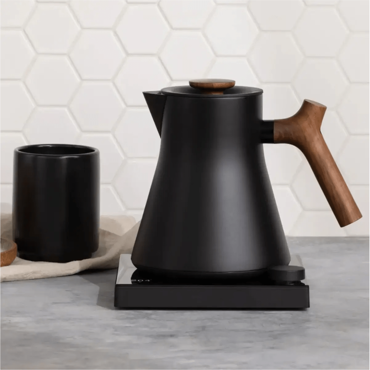 Fellow Corvo EKG Pro Electric Pour Over Kettle (Matte Black + Walnut) Kettle Fellow