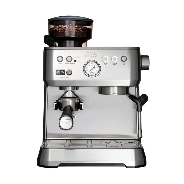 Solis Perfetta Grind & Infuse Espresso Machine (Type 1019) Stainless Steel Espresso Machine Solis