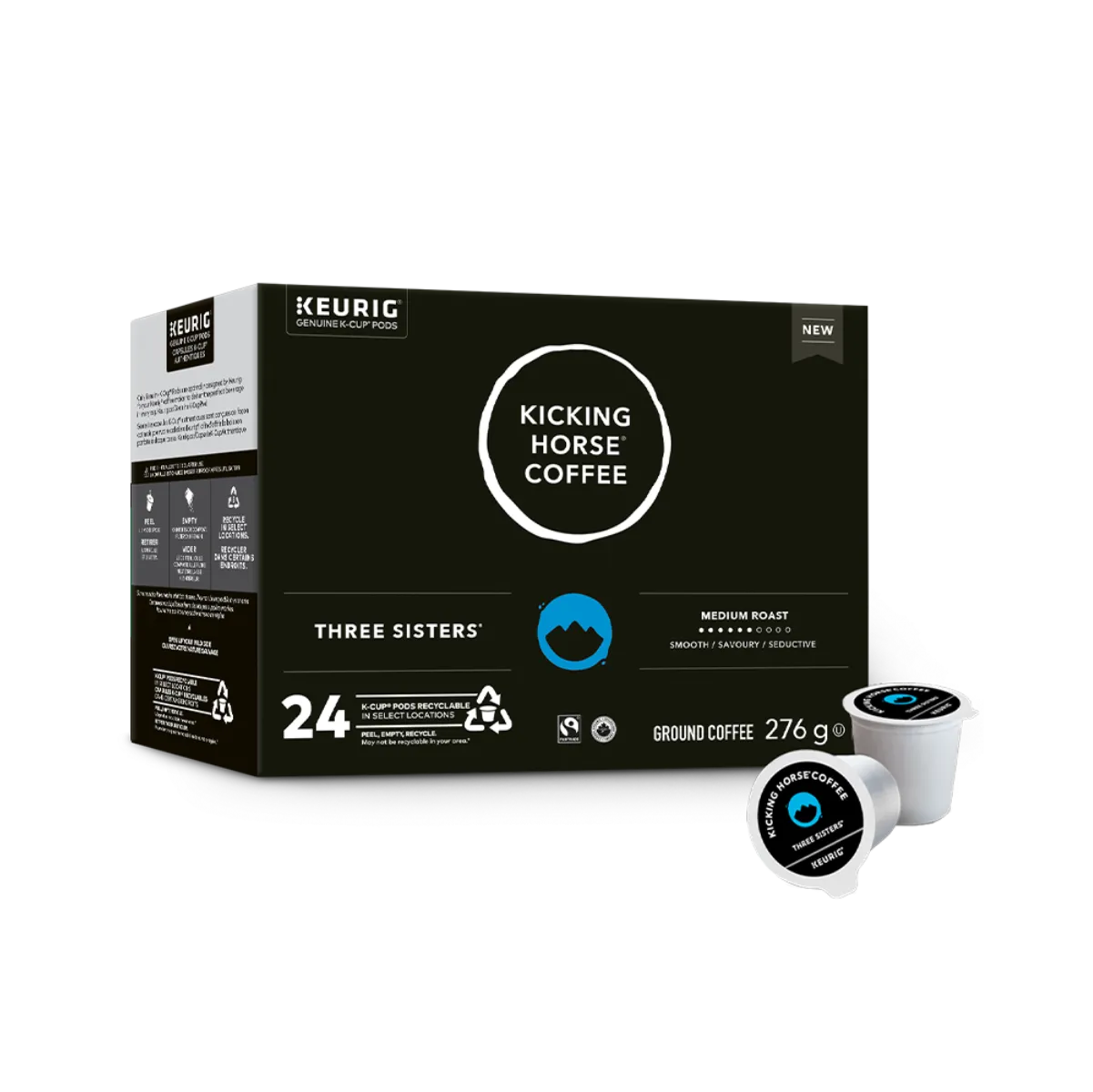 Kicking Horse Coffee Three Sisters Medium Roast K-Cup (Case of 96) K-Cups Kicking Horse