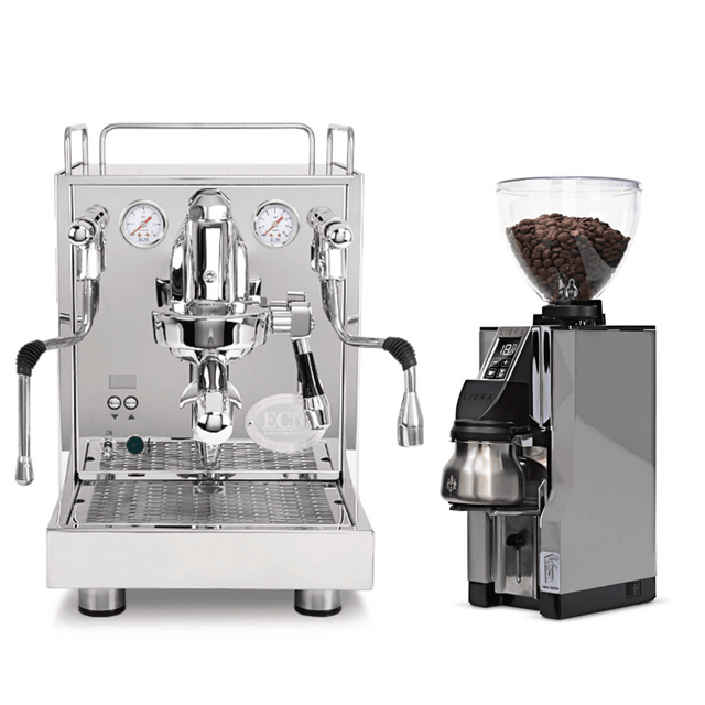 ECM Mechanika Max Espresso Machine with Eureka Mignon Libra 65 All Purpose Grinder (Chrome) Bundle Espresso Machine (Prosumer) ECM