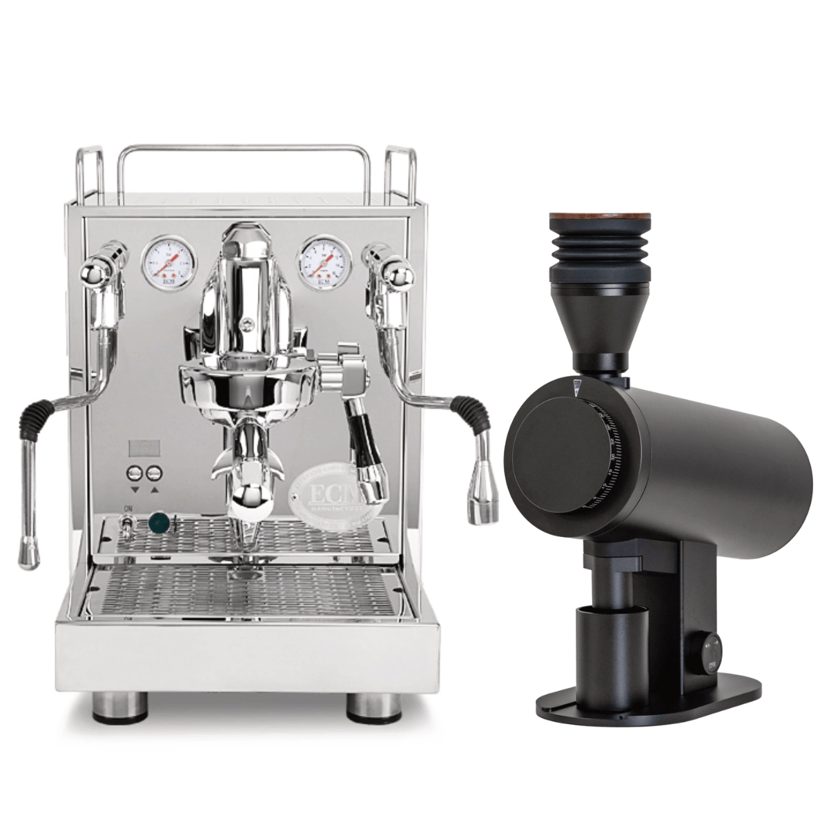 ECM Mechanika Max Espresso Machine with DF83V Grinder (Matte Black) Bundle Espresso Machine (Prosumer) ECM