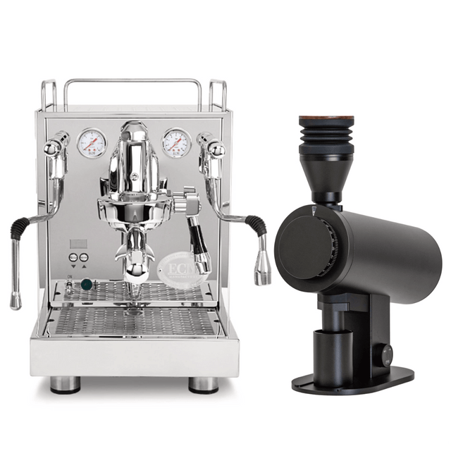 ECM Mechanika Max Espresso Machine with DF83V Grinder (Matte Black) Bundle Espresso Machine (Prosumer) ECM