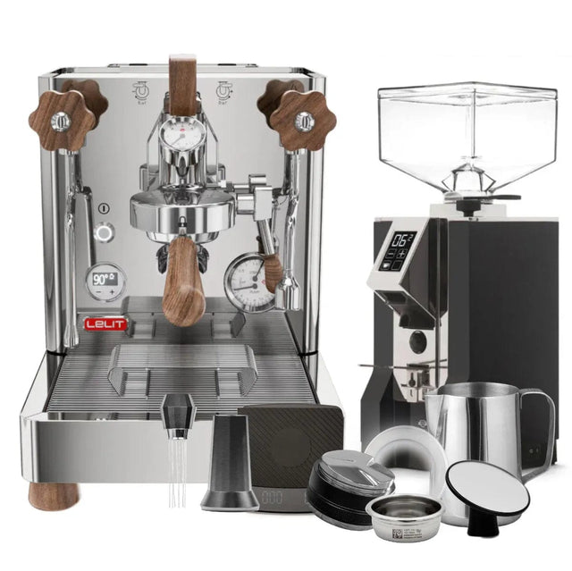 Lelit Bianca 3 PL162T Espresso Machine, Eureka Mignon Specialita Grinder (Matte Black) & Barista Tool Bundle Espresso Machine (Prosumer) Lelit