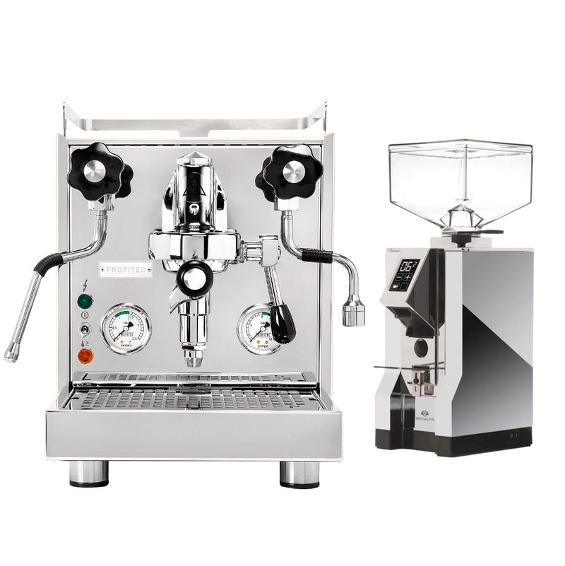 Profitec Pro 500 Espresso Machine & Eureka Mignon Specialita Grinder (Chrome) Bundle