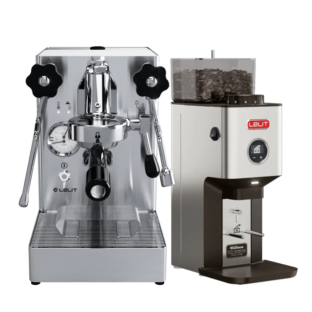 Lelit Mara X Semi-Automatic Heat-Exchange E61 Espresso Machine (Stainless Steel) and Lelit William Coffee Grinder PL72 (Brushed Stainless Steel) Bundle Espresso Machine (Prosumer) Lelit