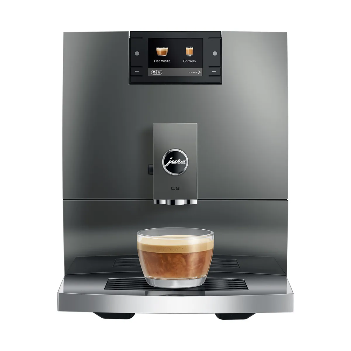 Jura C9 Automatic Coffee Machine 15751 (Piano Inox) Super Automatic Espresso Machine Jura