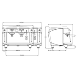 Conti NG-C 2 Group Espresso Coffee Machine (Black) Espresso Machine (Commercial) Conti