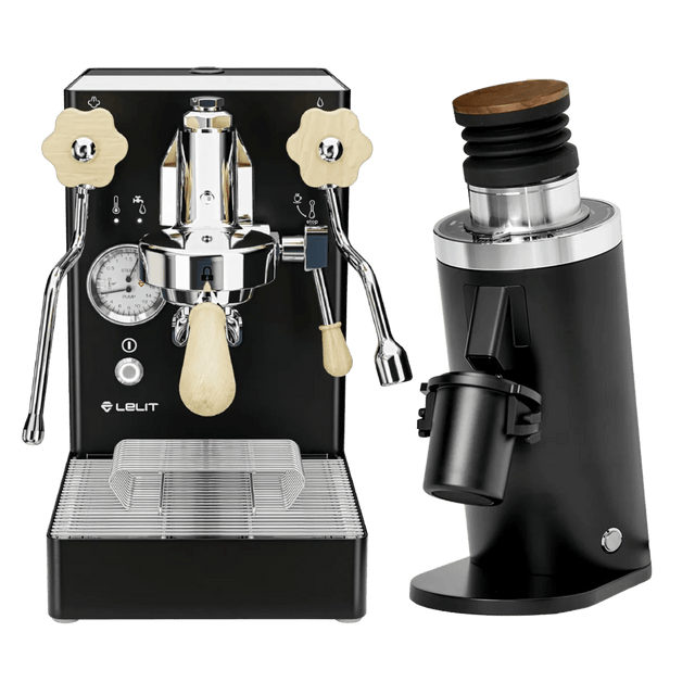 Lelit Mara X Semi-Automatic Heat-Exchange E61 Espresso Machine with PID PL62X (Black) & DF64 Gen 2 Grinder (Black) Bundle Espresso Machine (Prosumer) Lelit