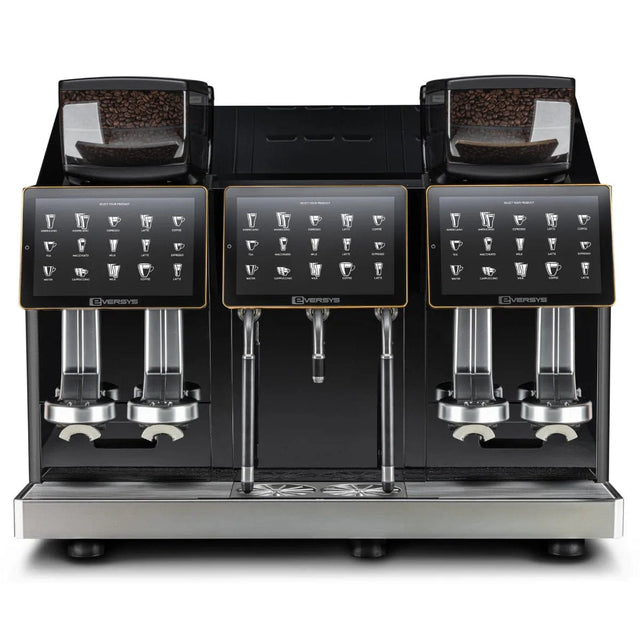 Eversys Shotmaster 4 Group Head Steam Wand Pro Super Traditional Espresso Machine s-pro/ST (Charcoal) Espresso Machine (Commercial) Eversys