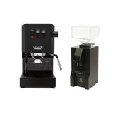 Gaggia Classic E24 Black & Eureka Mignon Facile Black Grinder Bundle Espresso Machine Gaggia