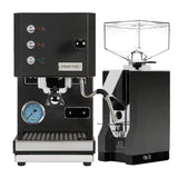 Profitec Go (Black) Espresso Machine & Eureka Mignon Silenzio 55 Grinder (Black) Bundle Espresso Machine (Prosumer) Profitec