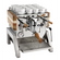 Machine à expresso semi-automatique à double chaudière Elektra Verve (chêne et acier inoxydable)