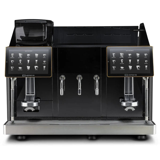 Eversys Enigma 2 Group Head Milk System Wide Super Traditional Espresso Machine E'4ms x-wide/ST (Charcoal) Espresso Machine (Commercial) Eversys