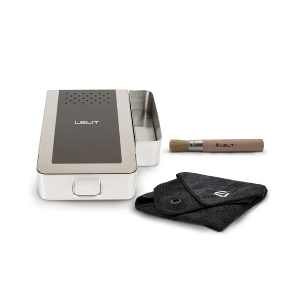 Lelit Knock Box with Cloth and Brush PLA360M