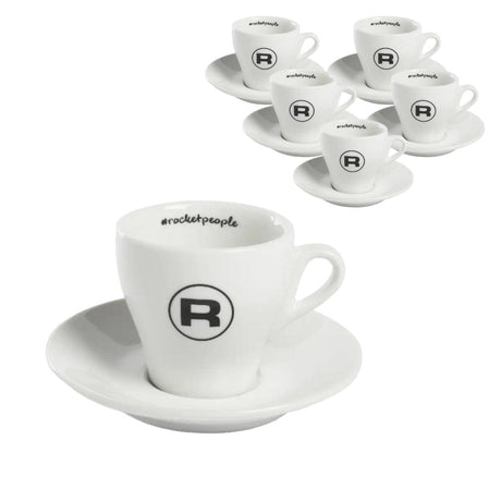 Rocket Espresso Cups Hashtag Series - Set of 6 RA99907206 (White) Kitchenware Rocket