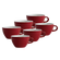 ACME Latte Cup 280ml/9.47oz Red (Set of 6)
