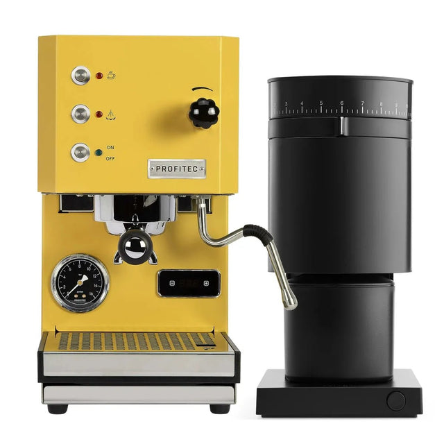 Profitec Go (Yellow) Espresso Machine & Fellow Opus Grinder (Black) Bundle Espresso Machine (Prosumer) Profitec
