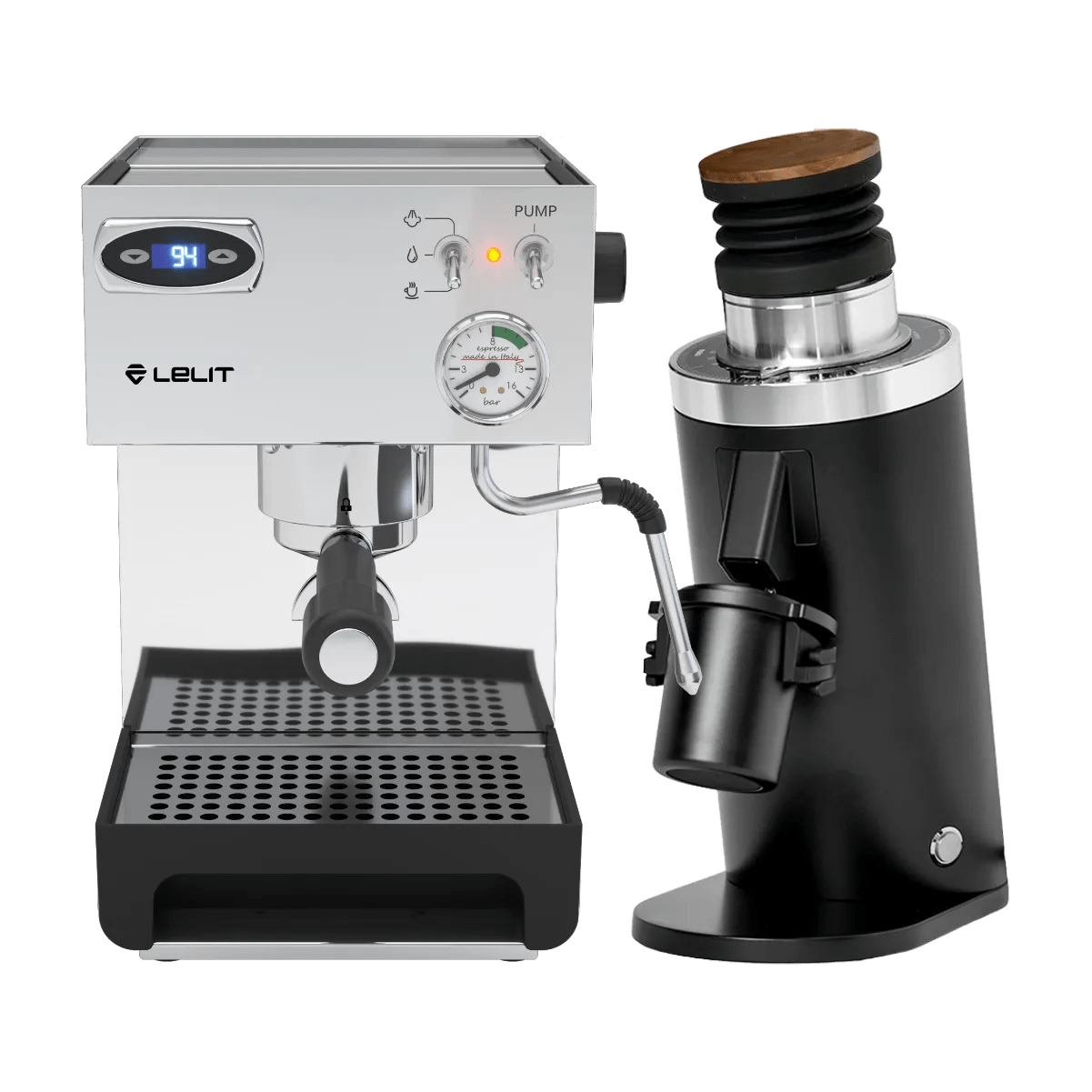 Lelit Anna 2 PL41TEM Espresso Machine with PID and DF64 Gen 2 Grinder (Black) Bundle Espresso Machine Lelit