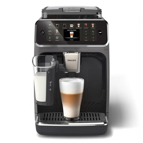 Philips 5500 LatteGo Super Automatic Espresso, Cappuccino, & Latte Machine with SilentBrew EP5544/50 (Glossy Black) Super Automatic Espresso Machine Philips