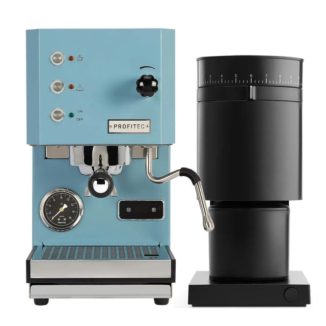 Profitec Go (Blue) Espresso Machine & Fellow Opus Grinder (Black) Bundle Espresso Machine (Prosumer) Profitec