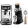 Breville The Bambino Plus Espresso Machine BES500BTR (Black Truffle), DF64 Gen 2 Grinder (Black) and Portafilter Bundle