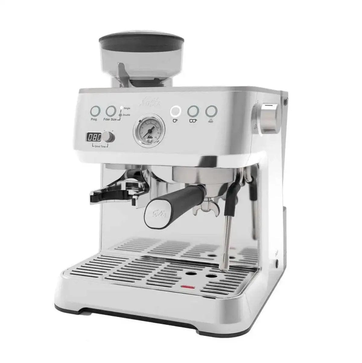 Solis Perfetta Grind & Infuse Espresso Machine (Type 1019) Stainless Steel Espresso Machine Solis