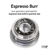 DF83V Variable Speed Single Dose Coffee Grinder with DLC Espresso Burrs (Black) Coffee Grinder DF Grinders