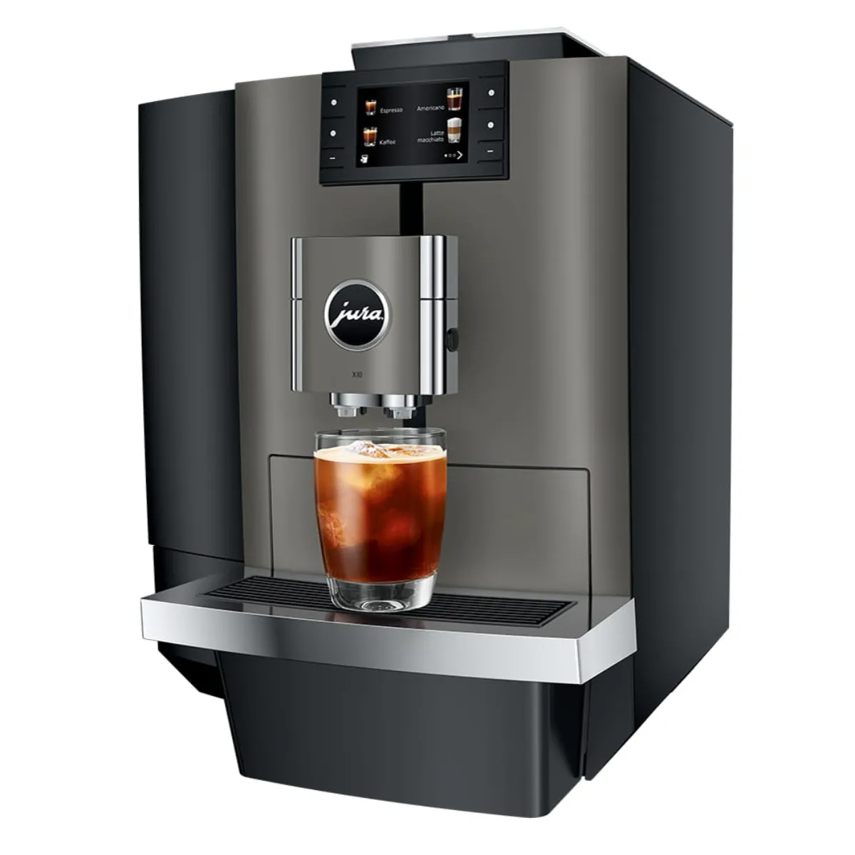 Jura X10 Professional Automatic Coffee Machine 15783 (Dark Inox) Super Automatic Espresso Machine (Commercial) Jura