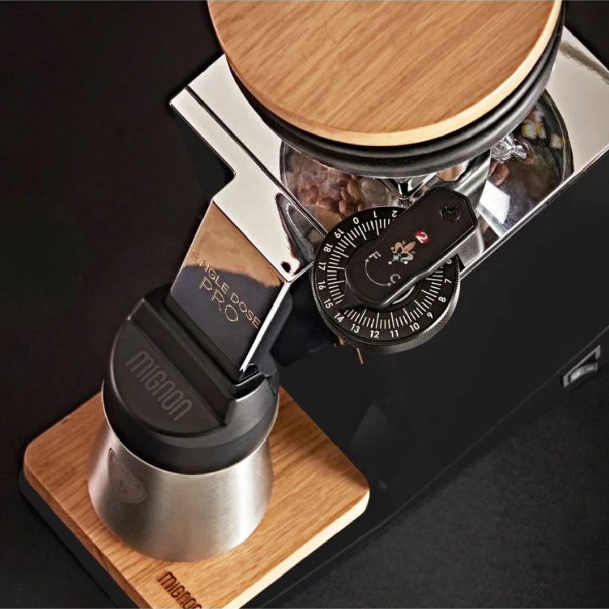 Eureka Oro Mignon Single Dose Pro Grinder (Black)