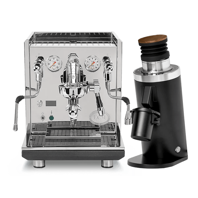 ECM Synchronika II Espresso Machine with DF64 Gen 2 Grinder (Black) Bundle Espresso Machine (Prosumer) ECM