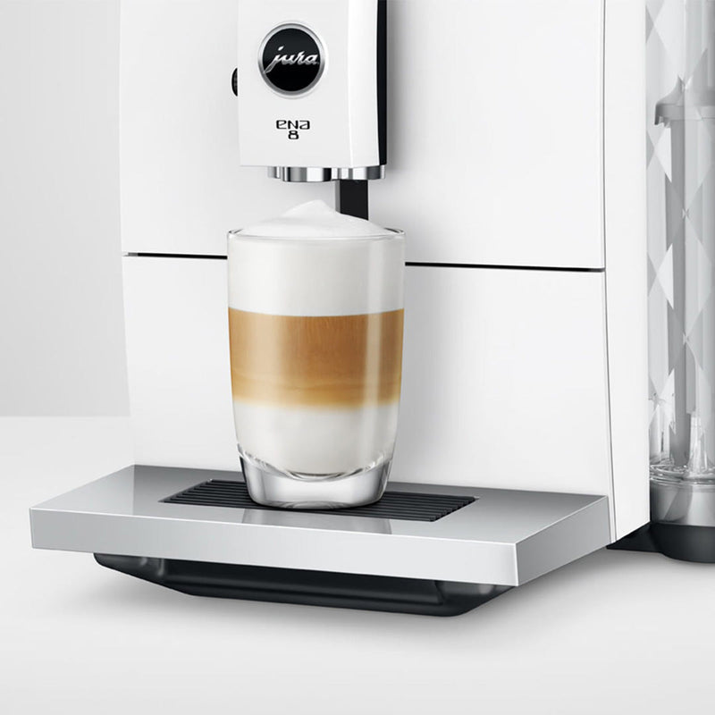 Jura ENA 8 Automatic Coffee & Espresso Machine 15491 (Full Nordic White) Bundle - Latest 2023 New Version